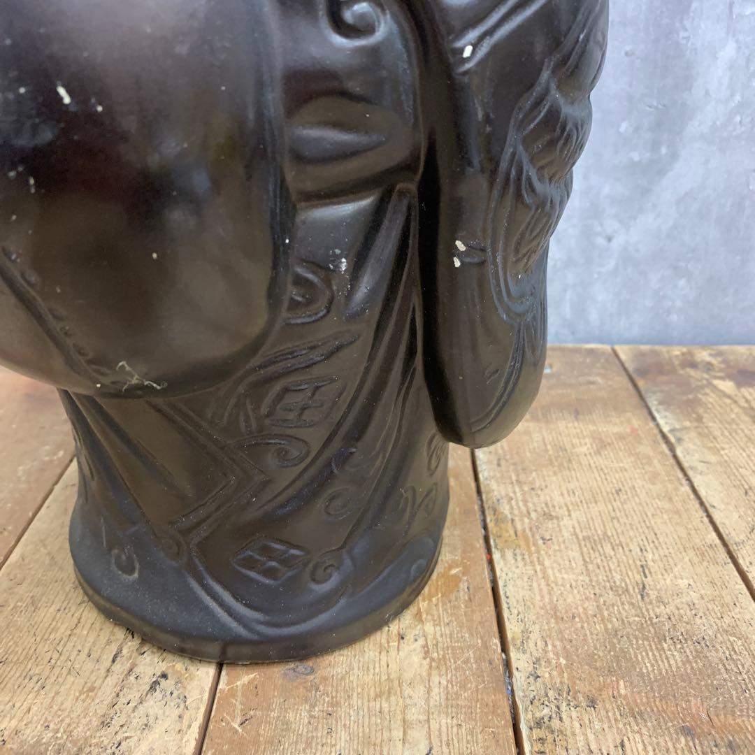 E-4 【ヴィンテージ】布袋尊 置物 縁起物 七福神 時代物 オブジェ インテリ