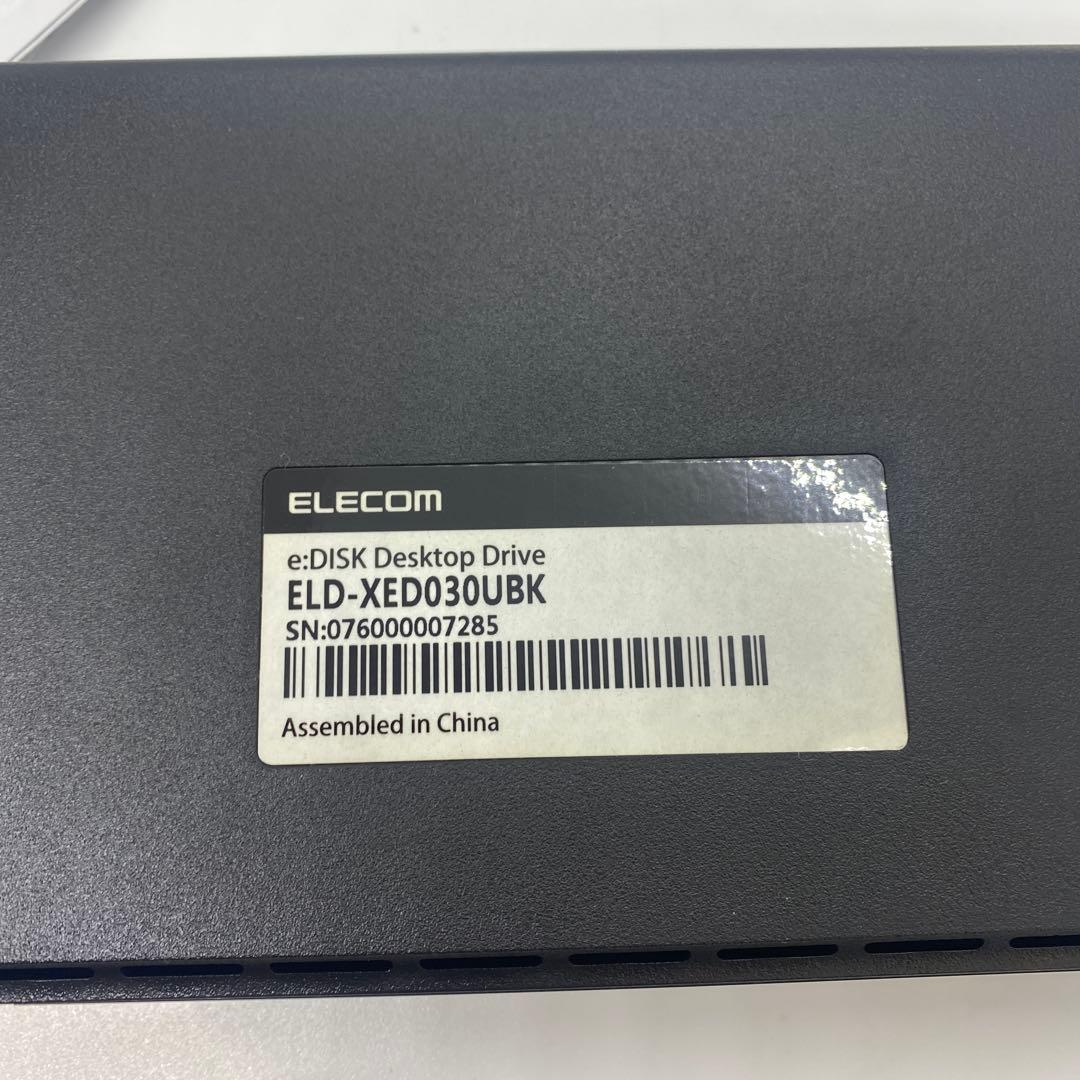 エレコム 外付けハードディスク 3.0TB ELD-XED030UBK