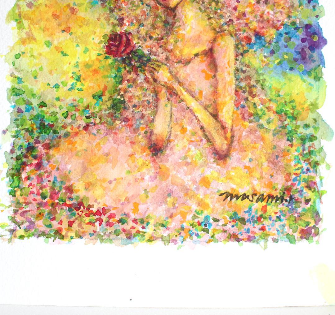 「祈りの天使2」水彩画 原画