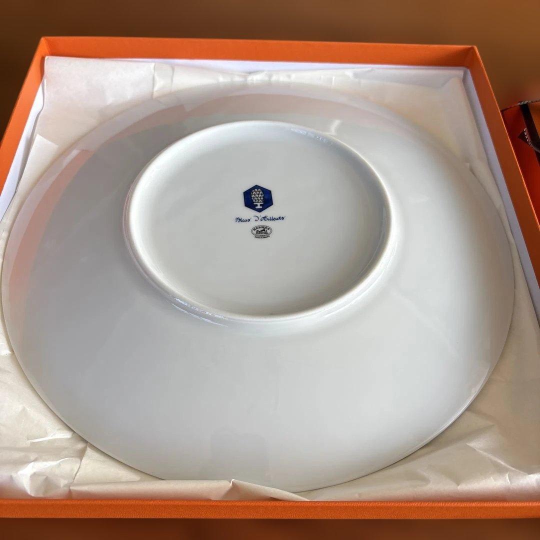 HERMES エルメス　ブルーダイユール　ディナープレート27 cm