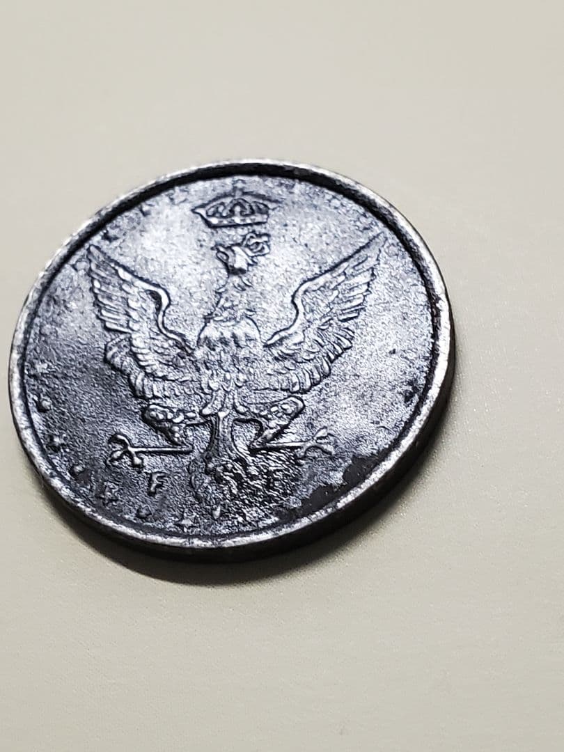 1275.　希少　1917年　ポーランド　10フェニゴー　アイアン　