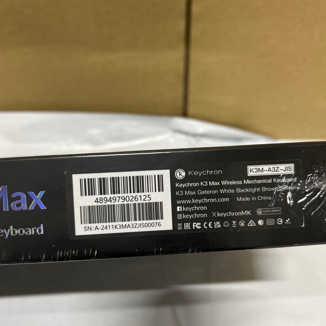 Keychron K3 MAX JISRGBライト ホットスワップ対応US配列