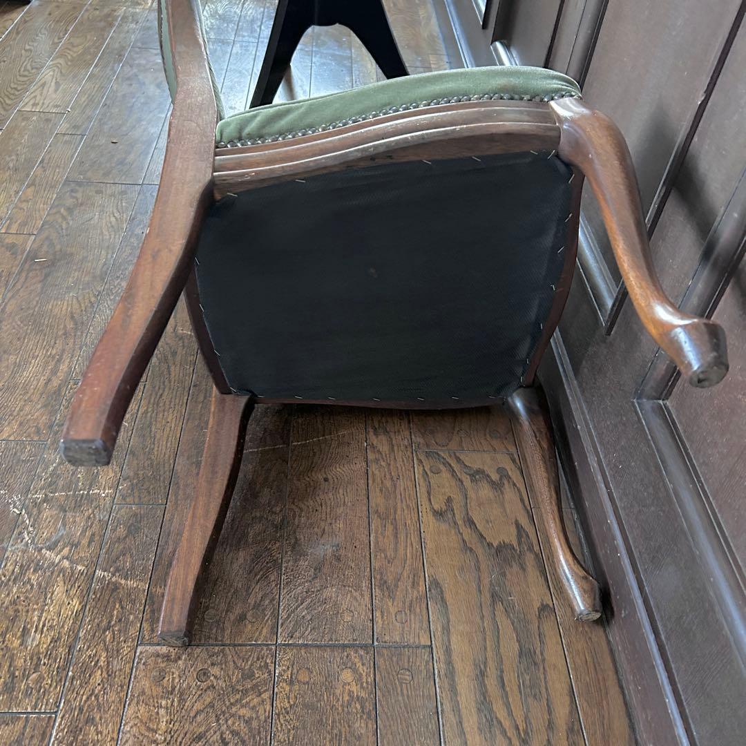 【あ】アンティーク ベロアチェア 2脚セット②