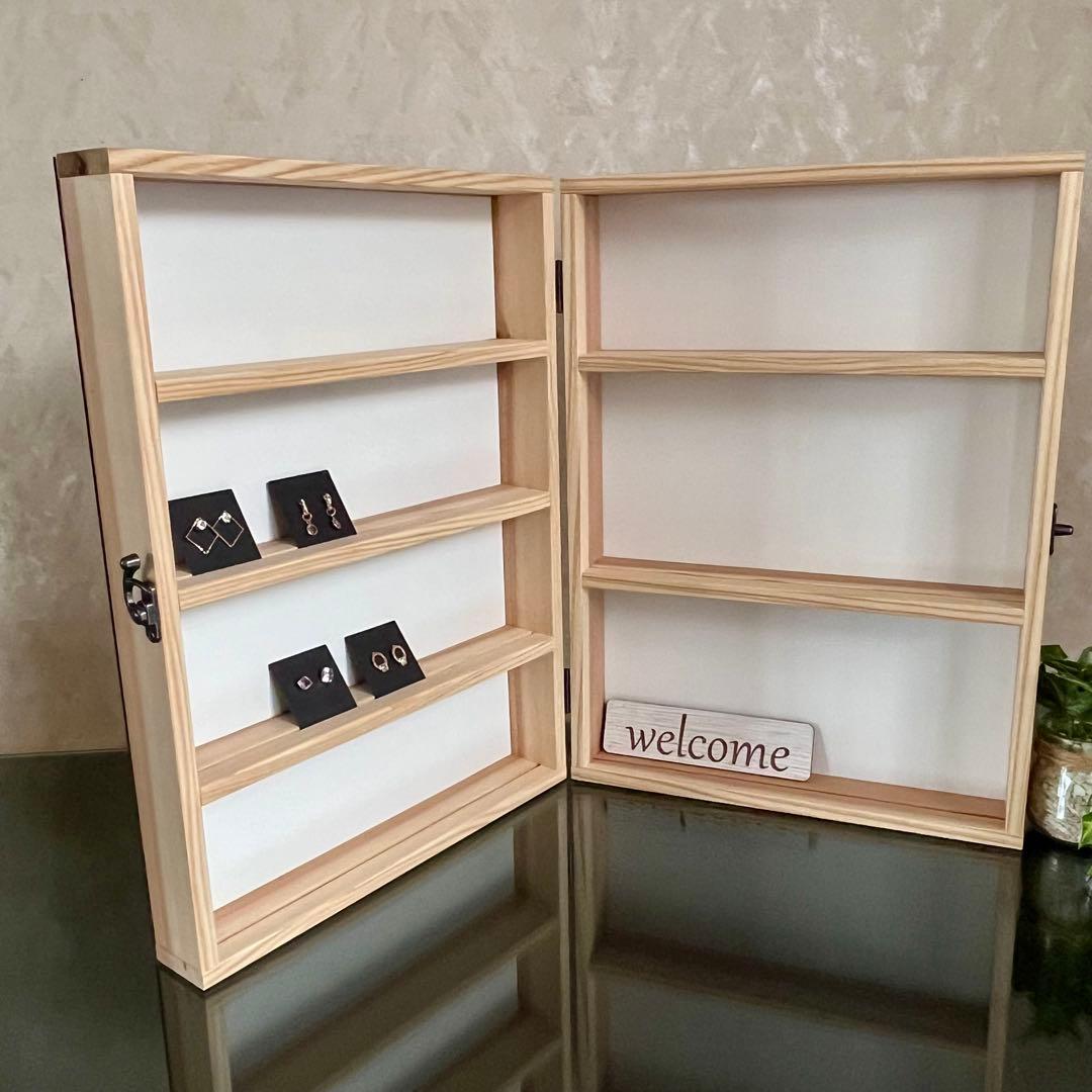 【おまけ付き】ハンドメイド 折りたたみ式ディスプレイ棚／マルシェ・イベント用什器