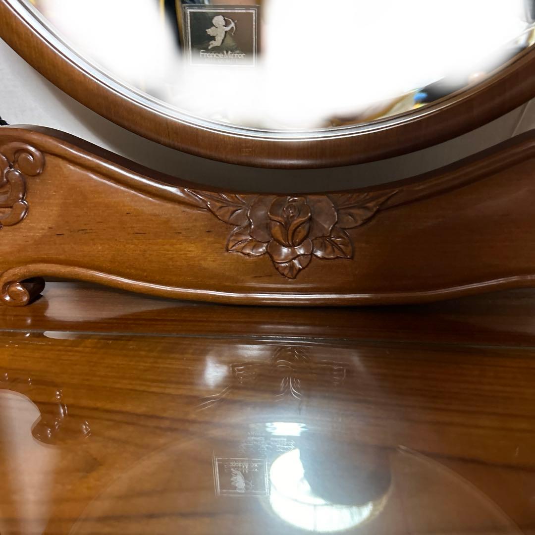 フランスミラー　アンティークドレッサー