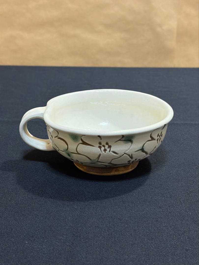 益子焼 スープカップ&ソーサー　陶芸家　作陶家　民藝品　#B