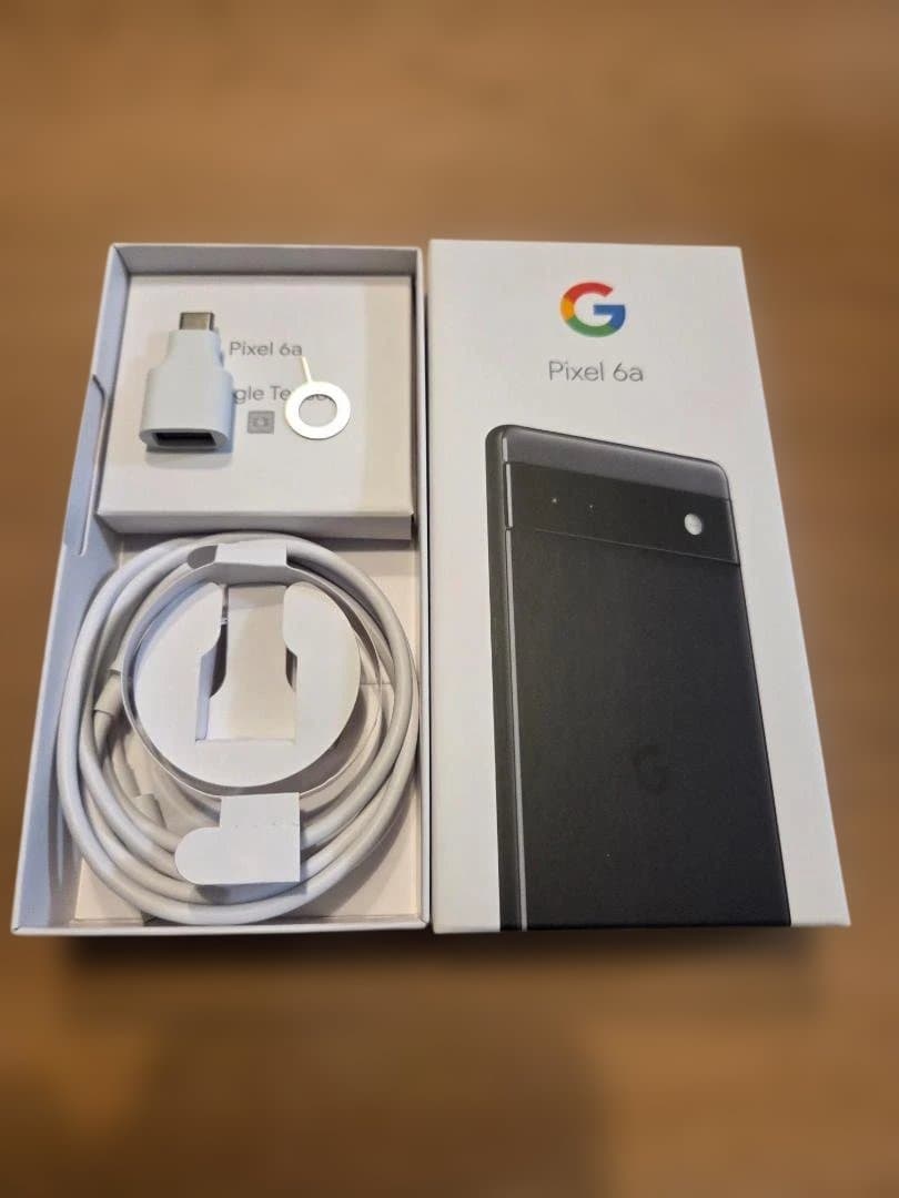 Google Pixel 6a 黒(チャコール) 本体 画面ひび割れ
