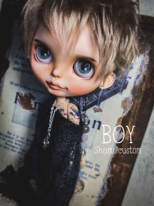 ◆ ◆ カスタム ブライス/ ファニフラミンゴ**TATTOO Boy**◆◆