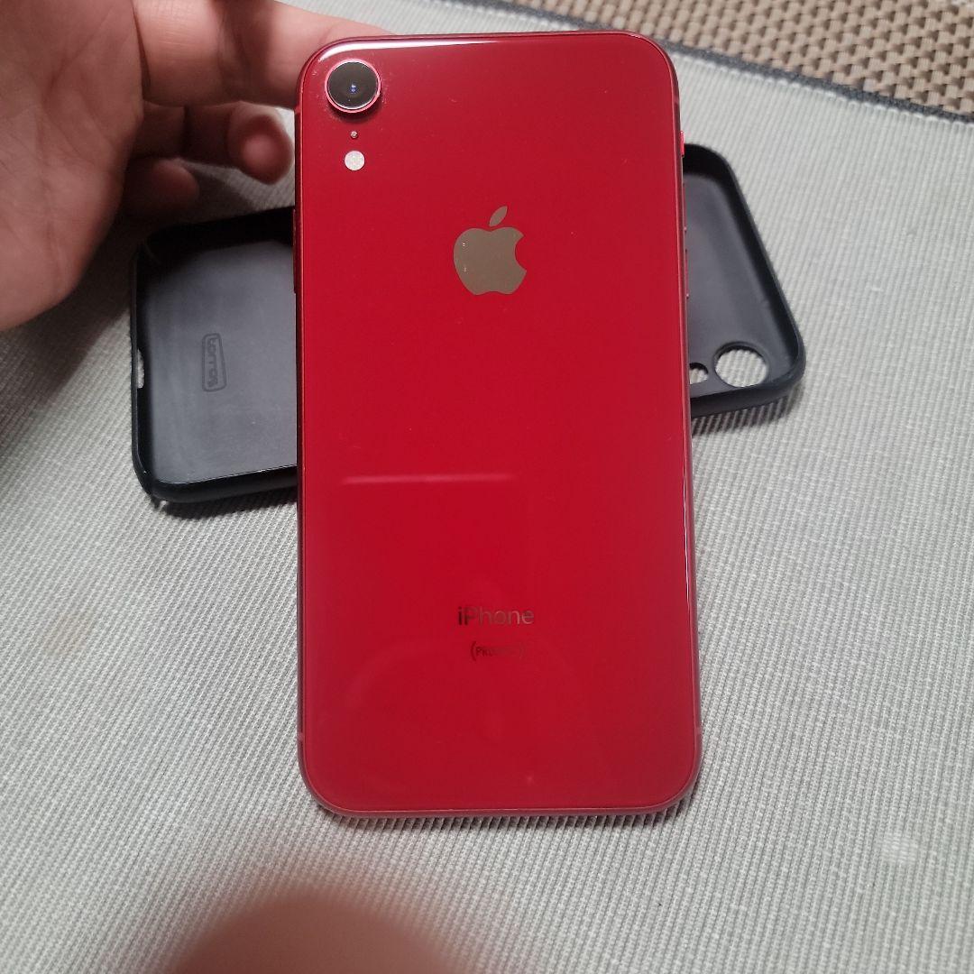 Apple iPhoneXR (赤色)64G箱付き超美品SIMフリー純正B79%