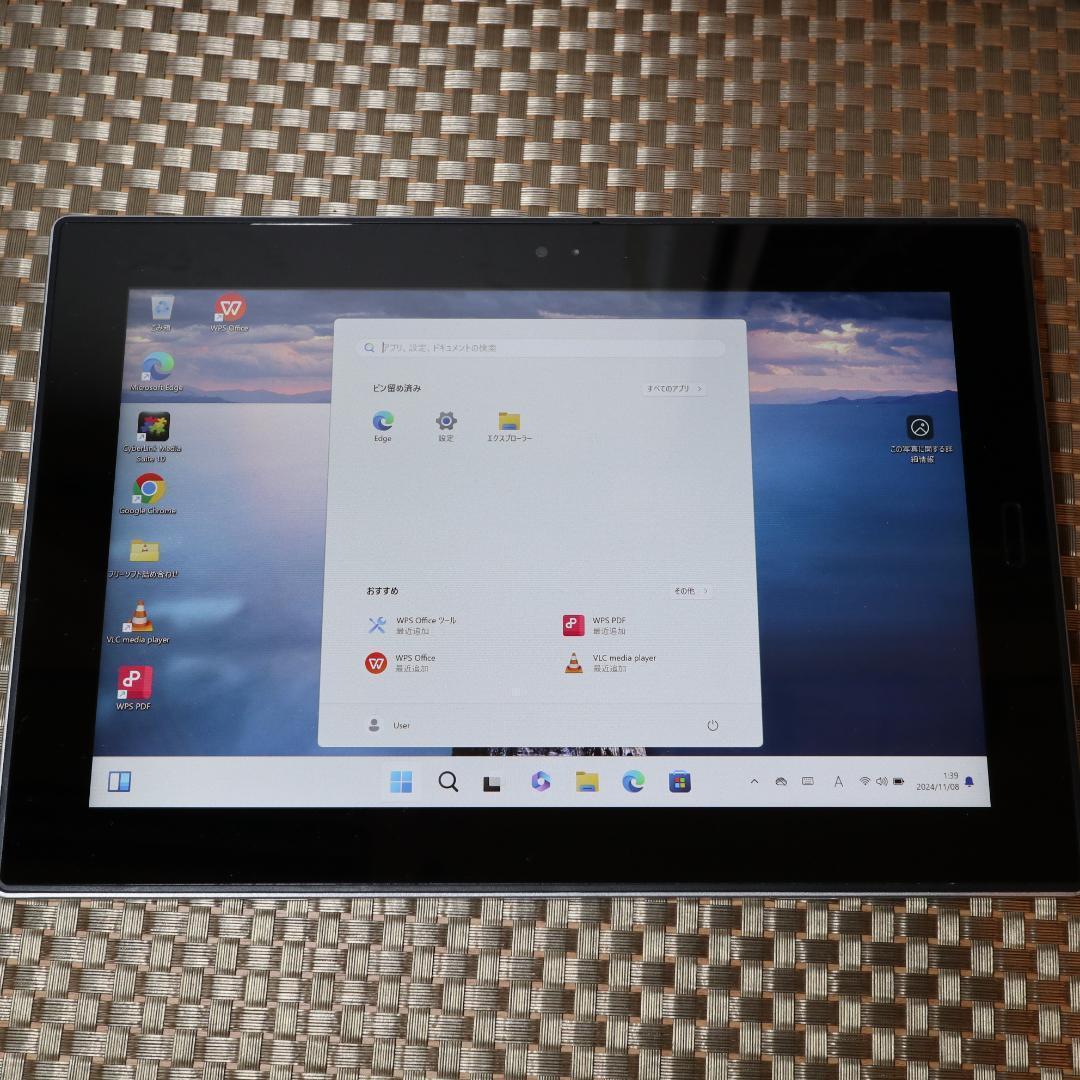 2台目PCにタブレットWin11公式サポート/SSD/4G/無線/カメラ/タッチ