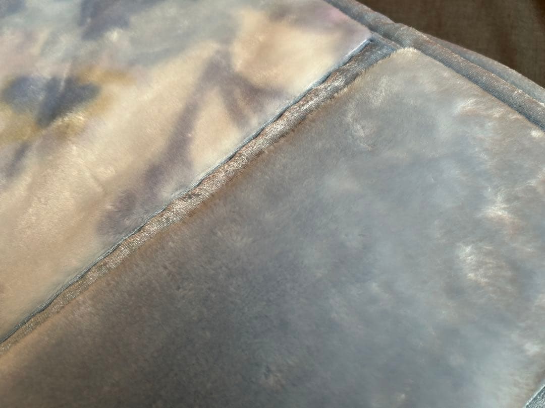 ★ぷー★衿つき合わせ毛布　ピンクとブルー2枚セット新品未使用　シングル