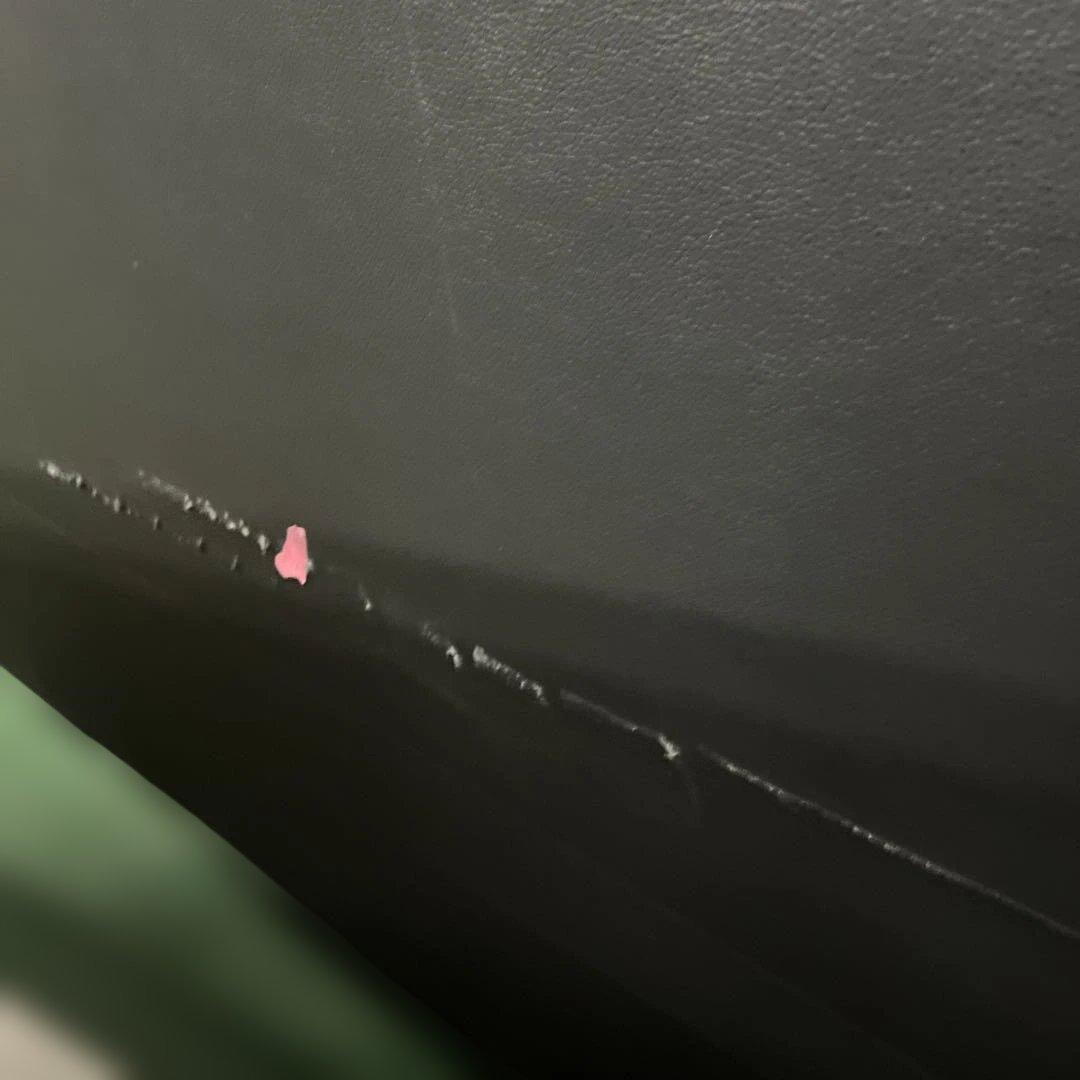 NITORI ニトリ 黒の合成皮革2人掛けソファー インテリア