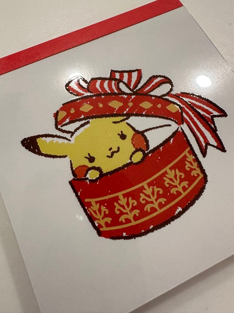 イッツデモ　ポケモン　クリスマスモチーフ　4柄メモ帳　2色ボールペン　2点セット