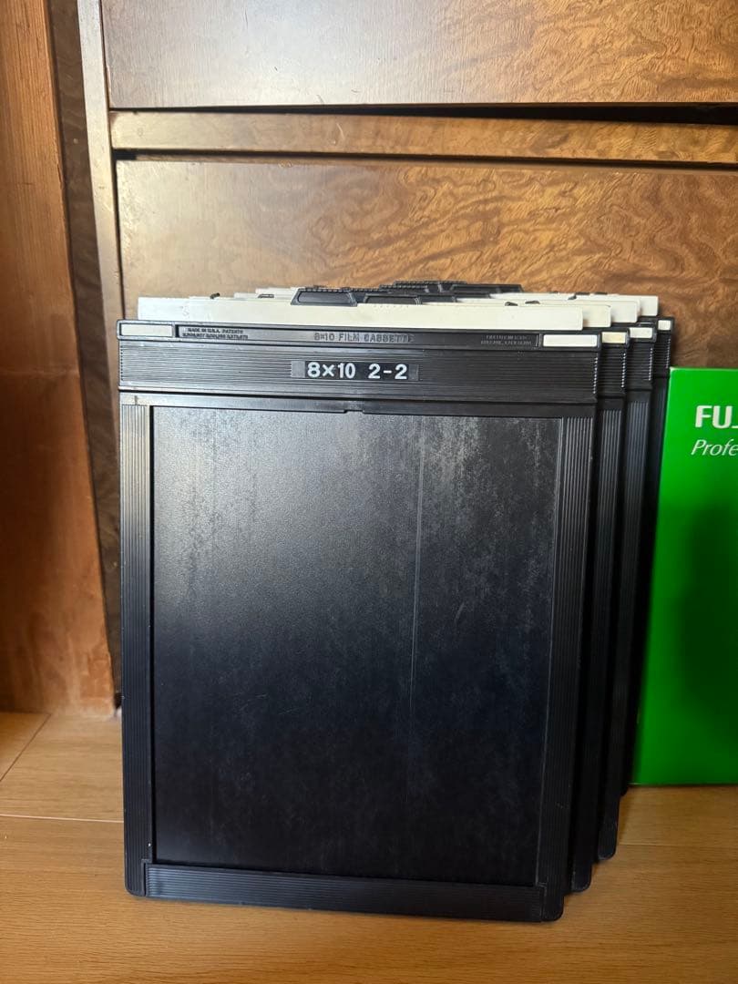 8x10 フィルムホルダー　美品 6枚セットフィルム付き