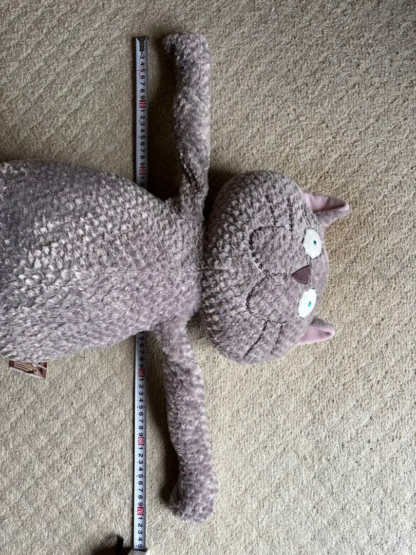 マンハッタナーズ　MANHATTANER'S くたくた猫　ぬいぐるみ　Ｌサイズ
