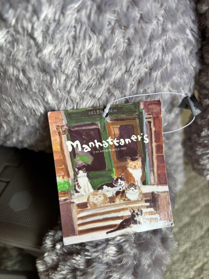マンハッタナーズ　MANHATTANER'S くたくた猫　ぬいぐるみ　Ｌサイズ