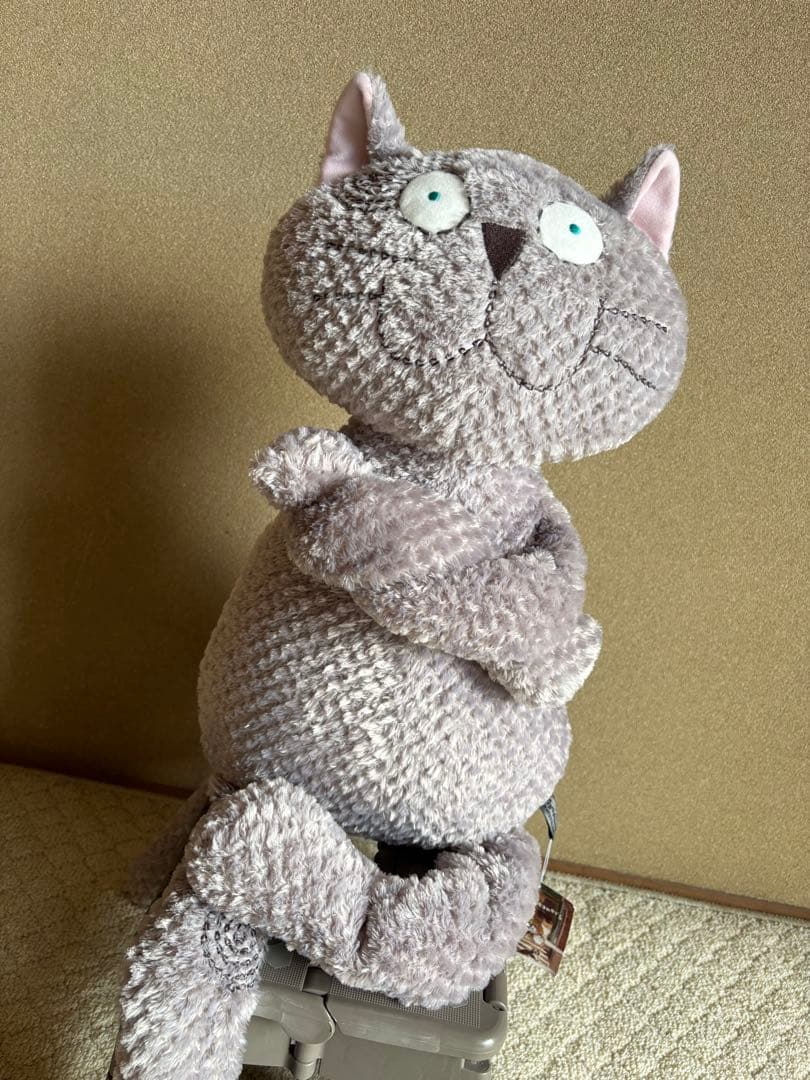 マンハッタナーズ　MANHATTANER'S くたくた猫　ぬいぐるみ　Ｌサイズ