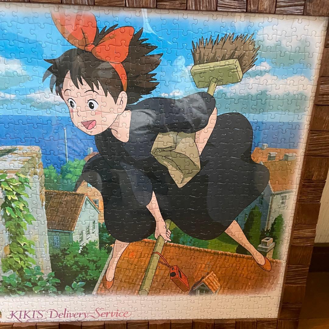 魔女の宅急便パズル　1000ピース　額付き　中古品　キキ
