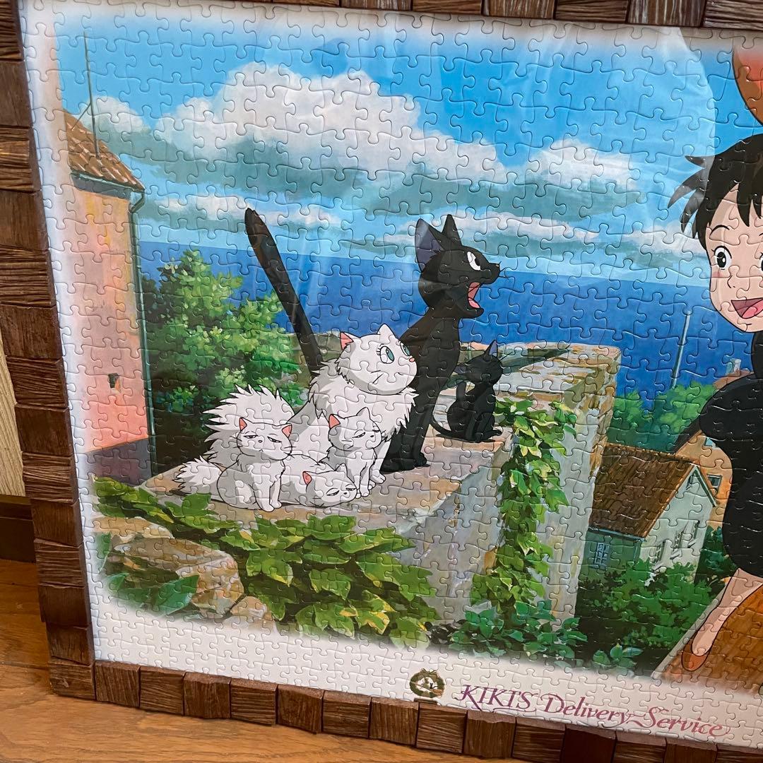 魔女の宅急便パズル　1000ピース　額付き　中古品　キキ