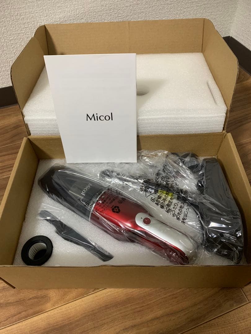 Micol MC-007RD車用掃除機コンパクトコードレスハンディークリーナー