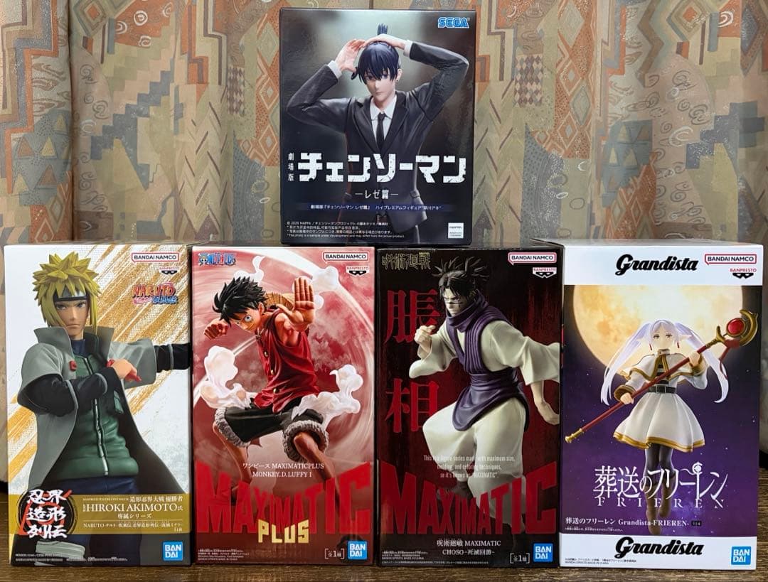 【新品未開封】早川アキ フリーレン 脹相 ルフィ 波風ミナト フィギュアセット