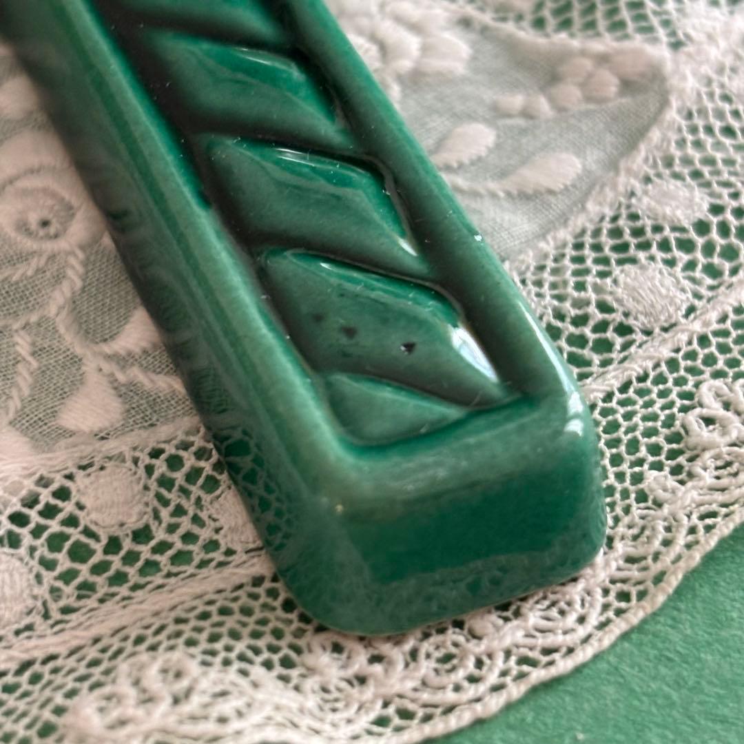 フランスアンティーク 四つ葉のクローバー カトラリーレスト 2個セット ③