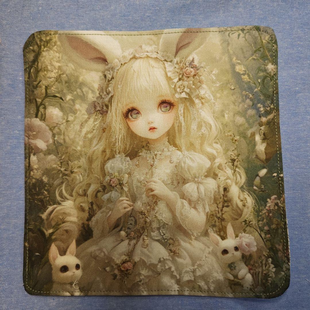 yourelia　 4重ハンカチ　ポメラニアン柄　18枚