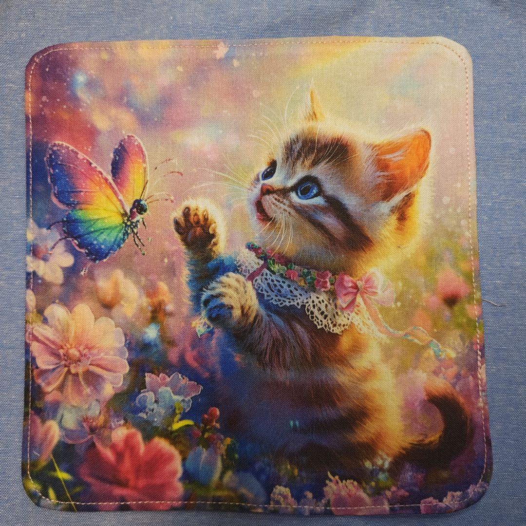 yourelia　 4重ハンカチ　ポメラニアン柄　18枚