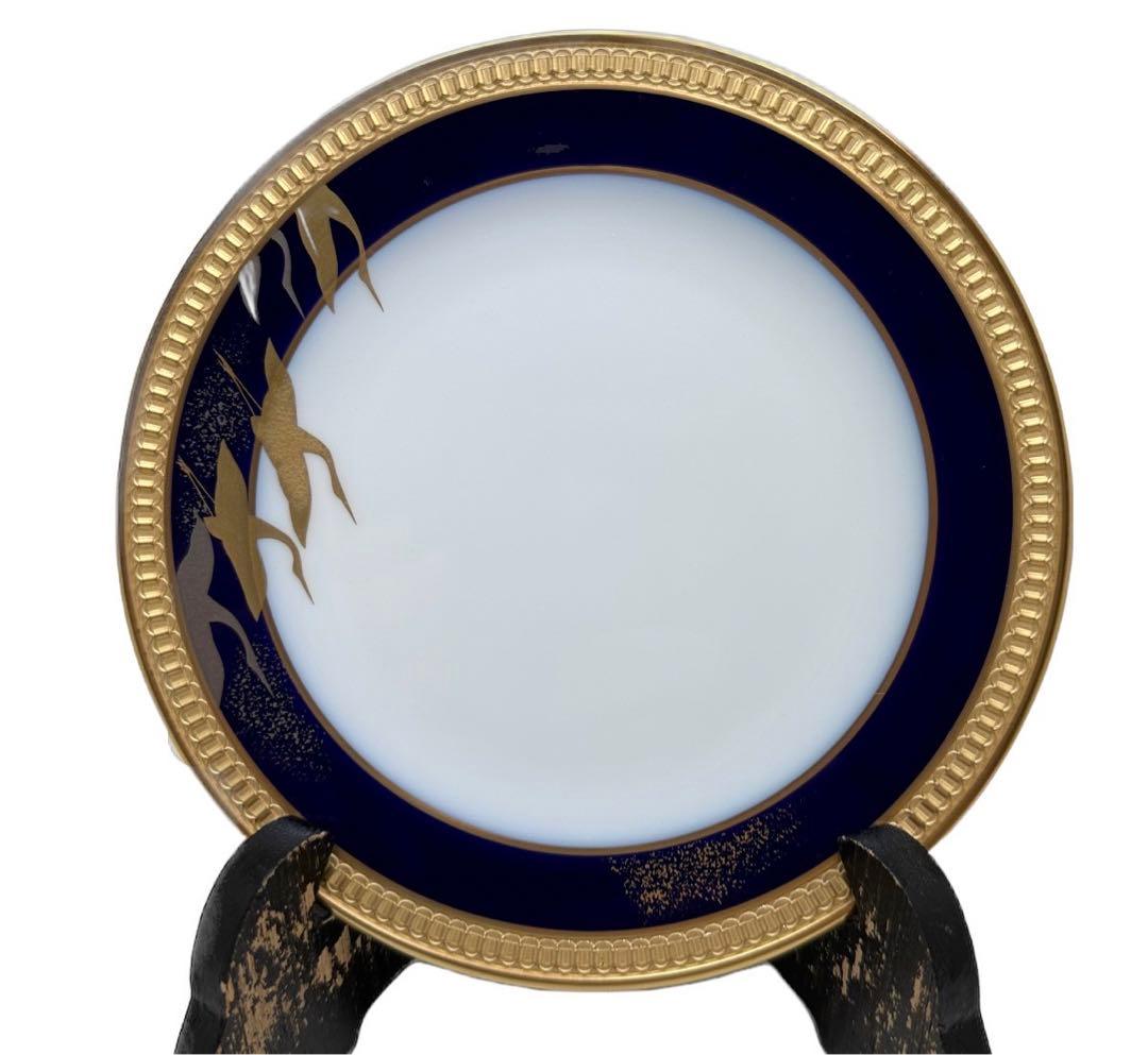 大倉陶園　加山又造　千羽鶴　1990 鳳琳洋食器　ブレッド&バタープレート　6枚