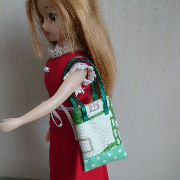 ミニチュア・切り替えトートバッグ♪