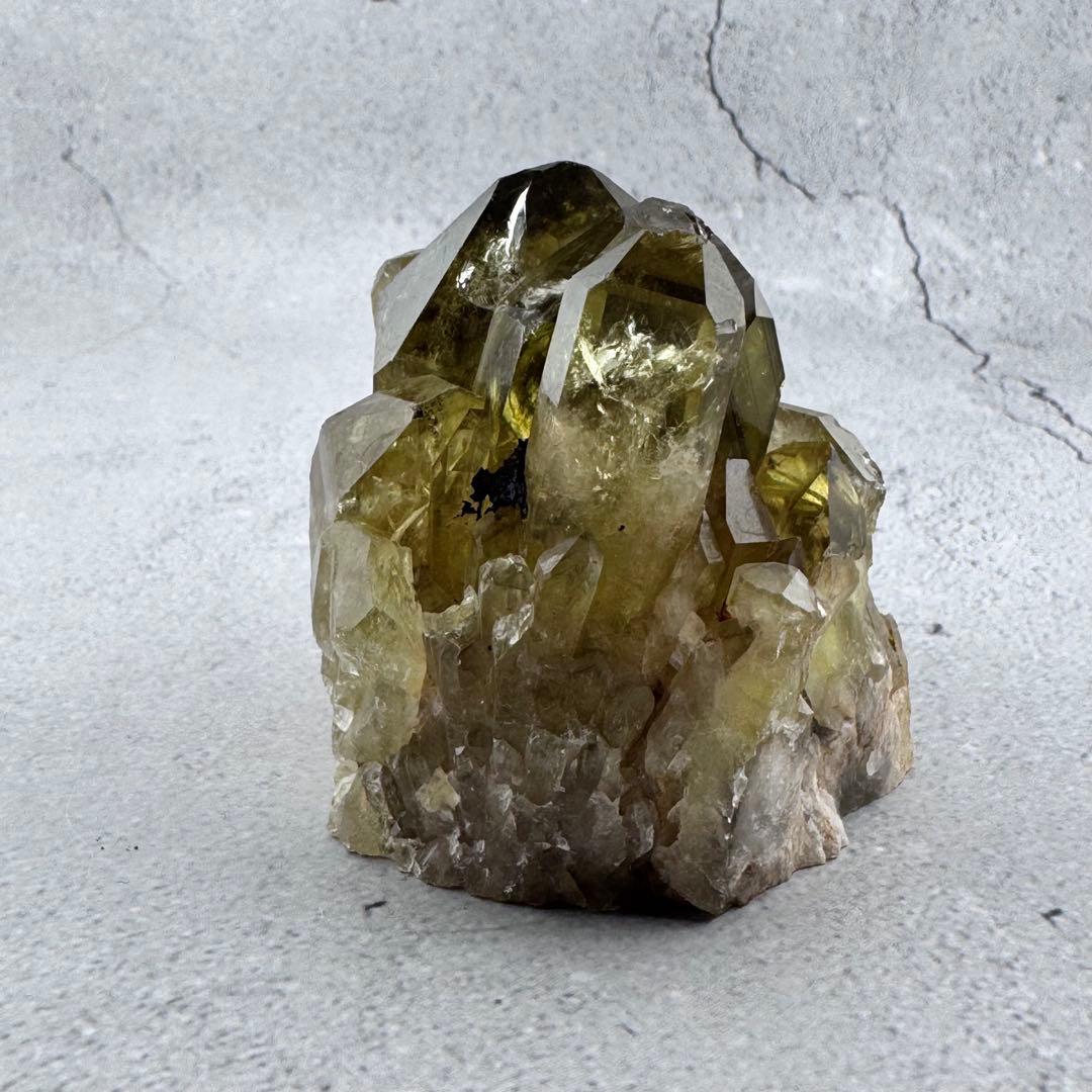 G-227天然シトリンクラスター 黄水晶 クラスター 原石　　鉱物コレクション