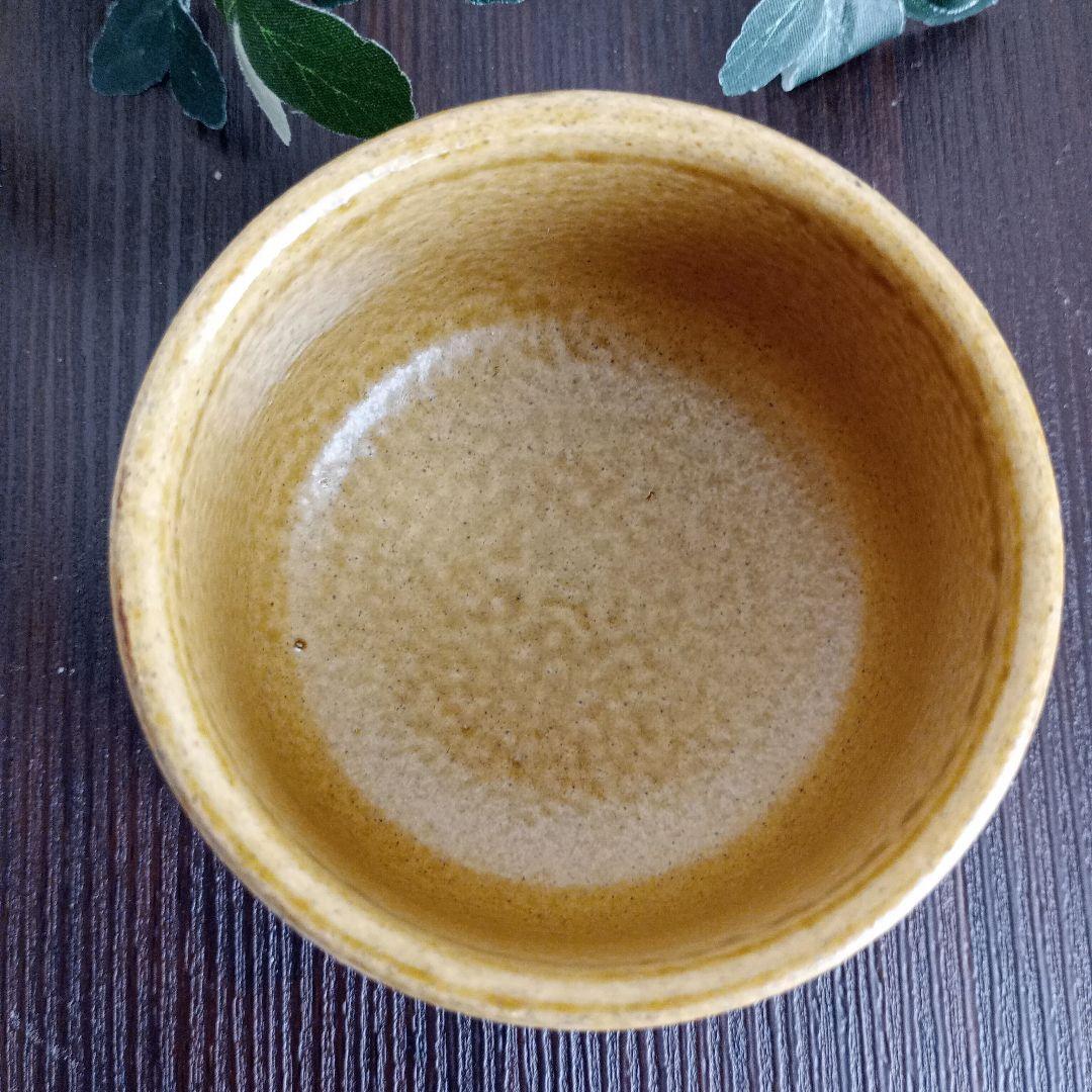 黄瀬戸 織部【胴紐】ぐい呑み 5点セット　作家物　陶印あり　♡美品♡