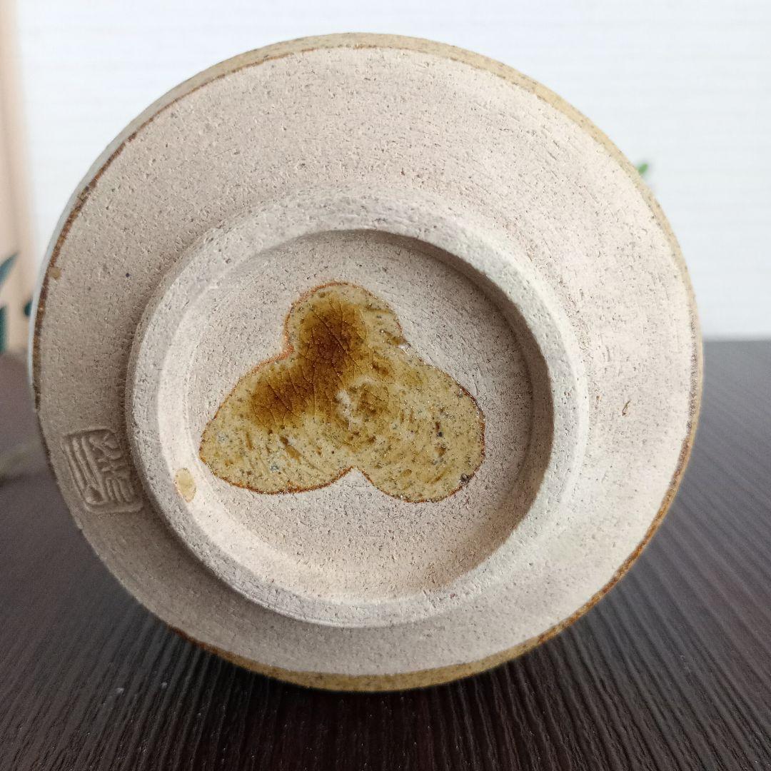 黄瀬戸 織部【胴紐】ぐい呑み 5点セット　作家物　陶印あり　♡美品♡