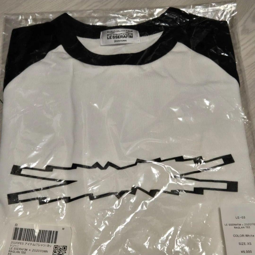 ウンチェ着用 LE SSERAFIM ZOZOコラボ ラグラン ロンT XS