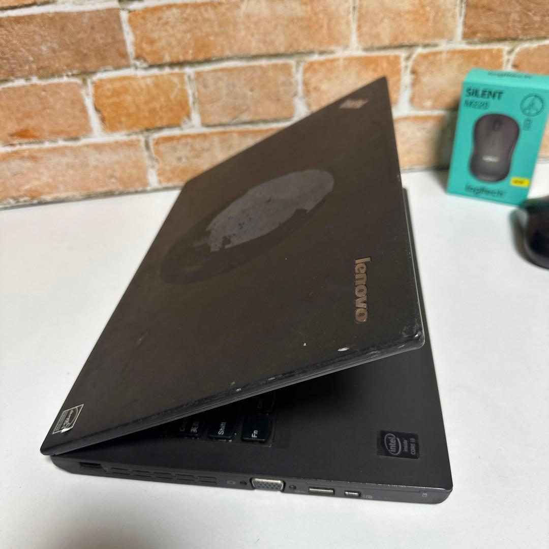 ThinkPadノート PC 高速起動SSD オフィス2024年　マウス付き