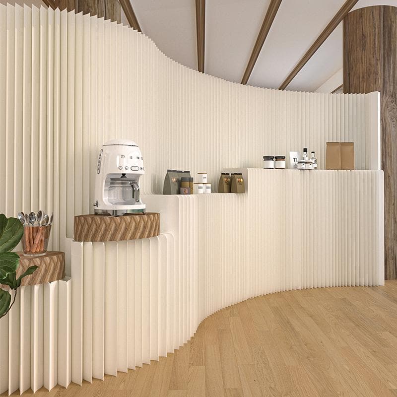 折りたたみパーテーション 間仕切り 3段式高さ2ｍ長さ3ｍ 持ち運び可能 目隠し