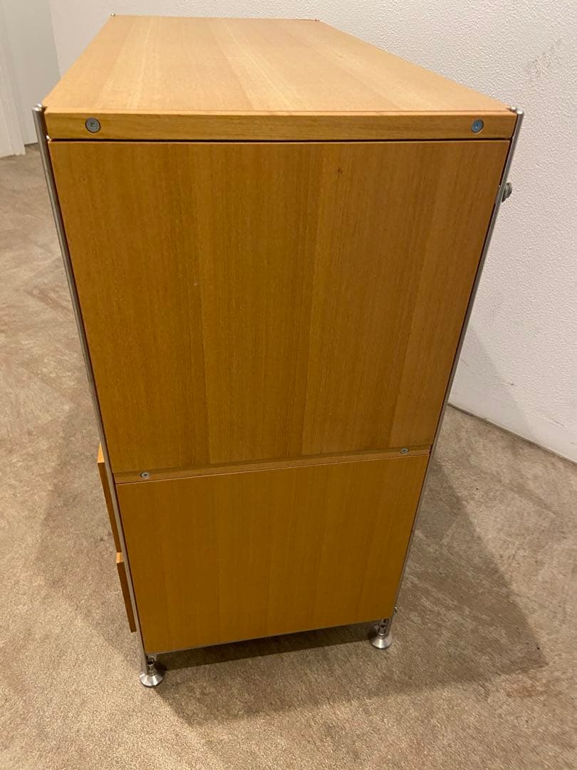 ⭐️美品⭐️オプション２個付⭐️無印良品⭐️ステンレスユニットシェルフ ワイド小