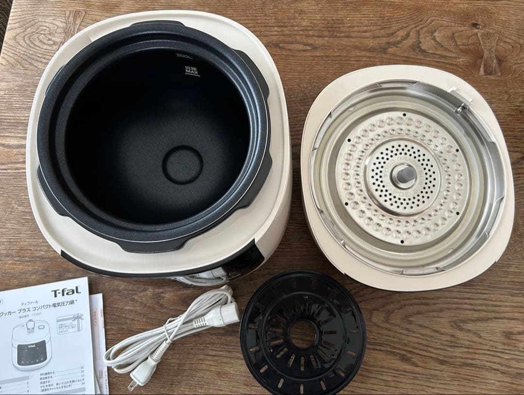 T-faLラクラ・クッカープラス コンパクト電気圧力鍋 CY353AJP