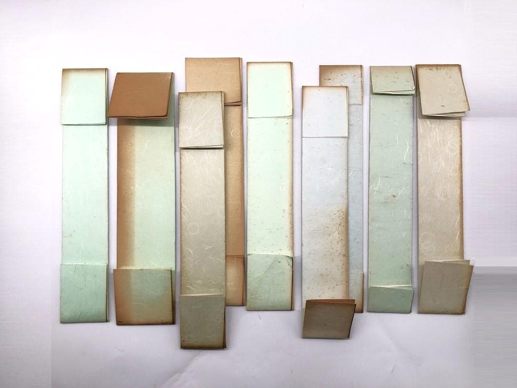 【 現代俳人７人９葉 】　直筆短冊　雨宮きぬよ、島田碩子ほか