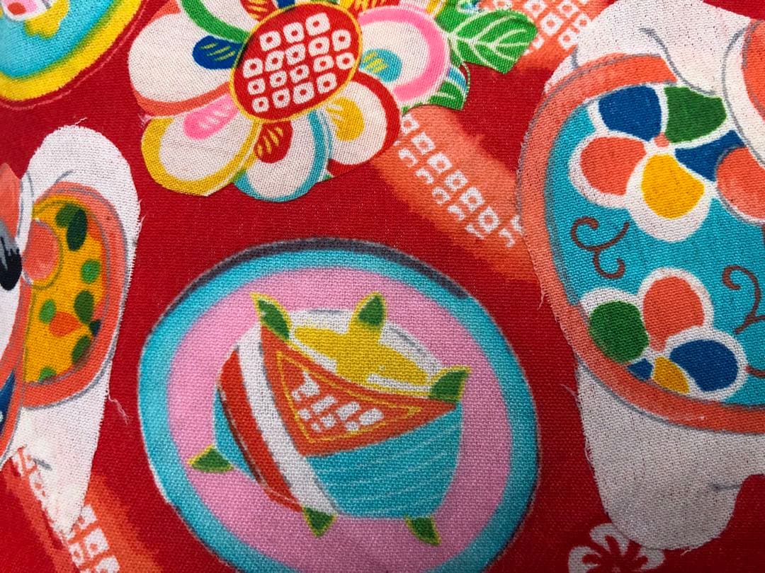 一閑張り　一閑張りバック　正絹古布　　犬張子　狛犬　可愛い