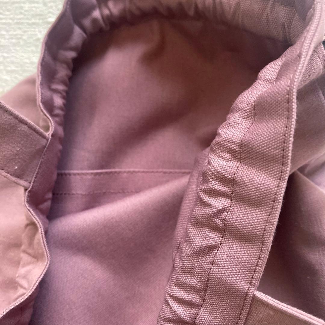 snooo！花柄無地フリルレッスンバッグ+体操服袋+上履き袋ダスティピンク