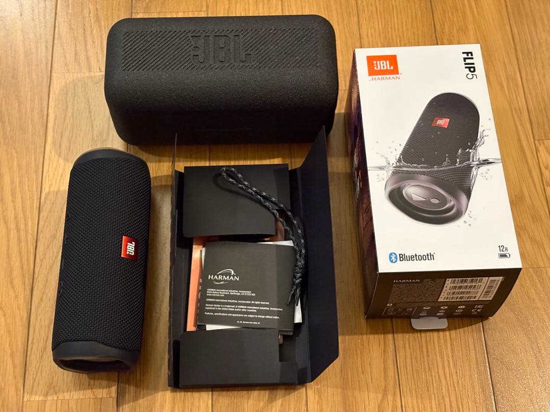 さ*し様 【美品・箱付き】JBL FLIP 5 ブラック ワイヤレススピーカー