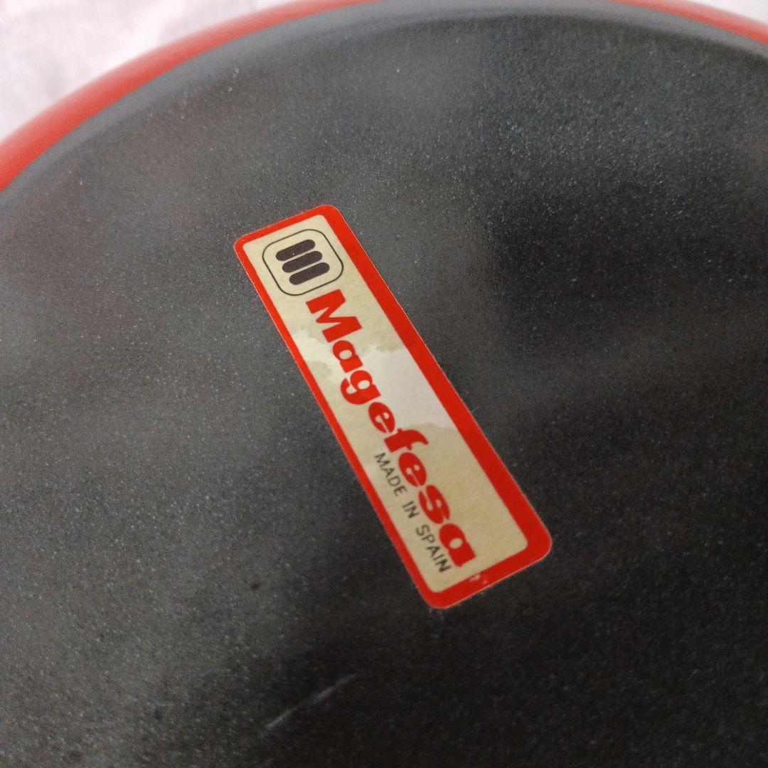 レトロ　magefesa ホーロー鍋　パイレックス蓋　マゲフェサ