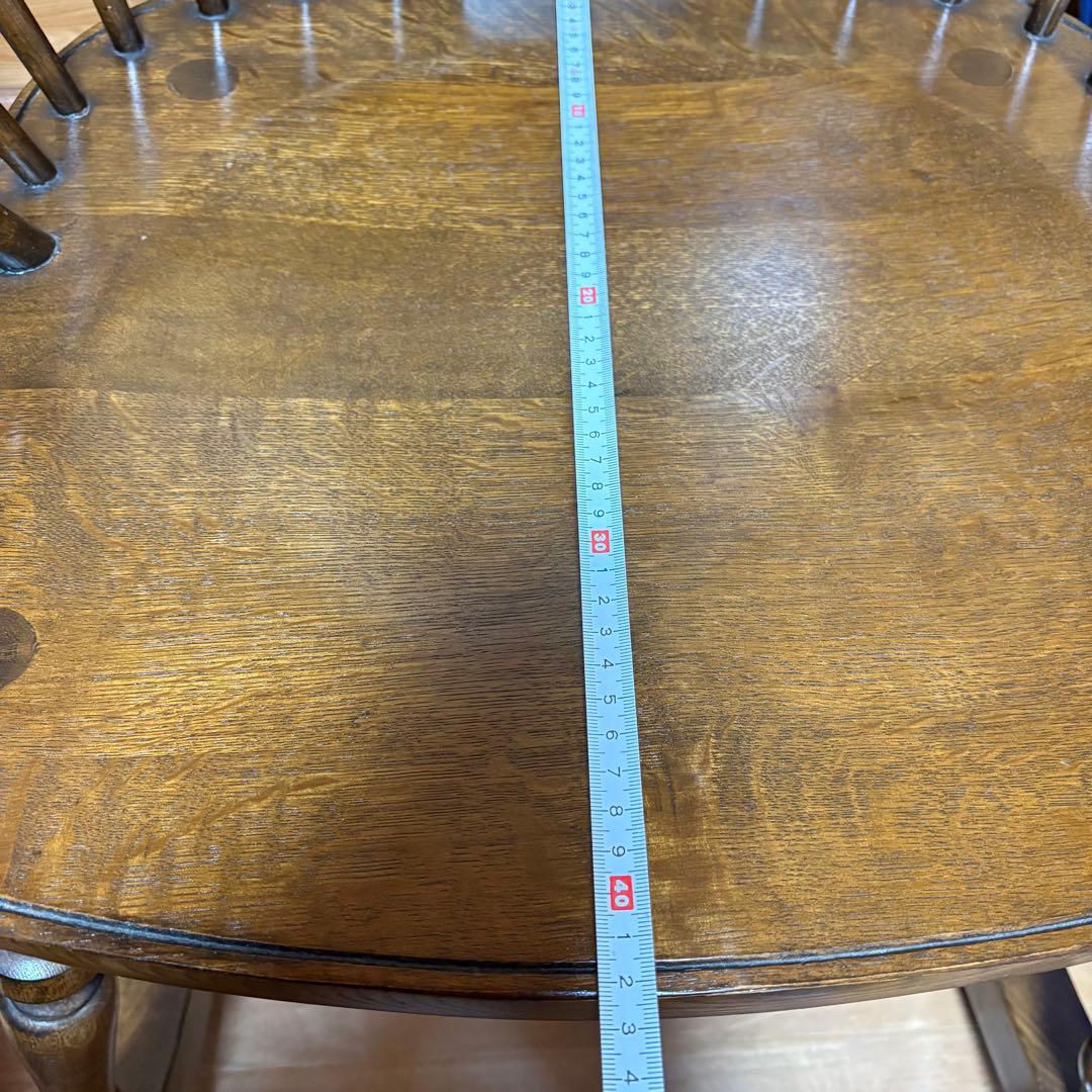 【美品】アンティーク ロッキングチェア 揺り椅子 オーク レトロ 木製　ハート