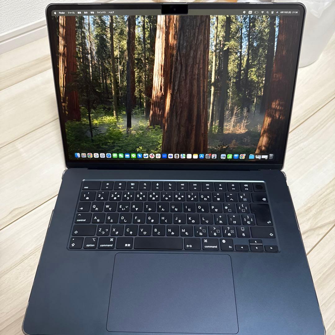 美品Apple Macbook Air 15インチM3 モニター2台同時接続