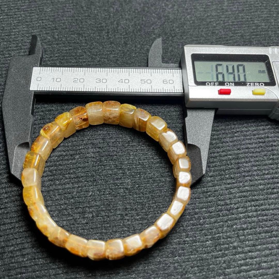 タイチンルチルクォーツ　ブレスレット　金針凄いです