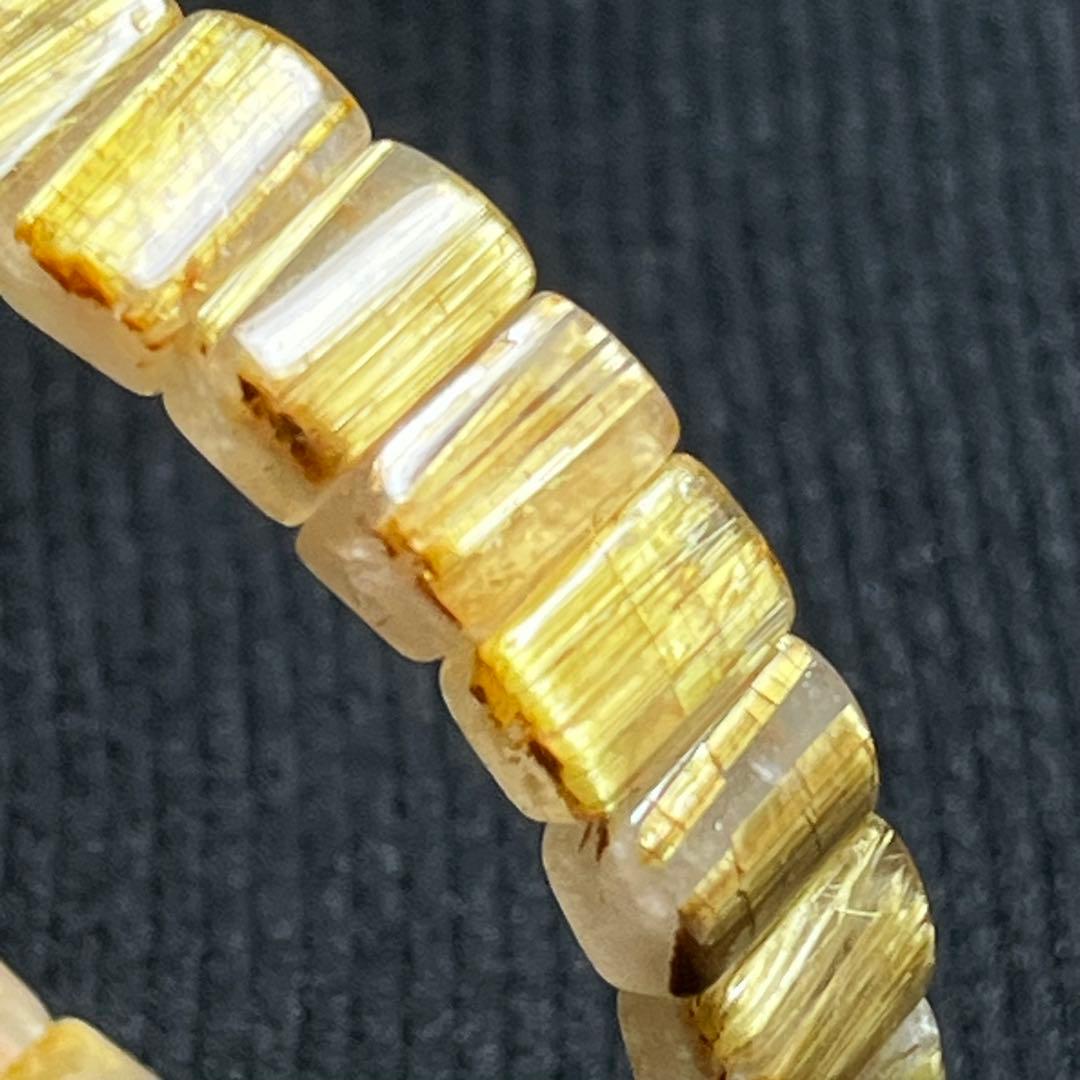 タイチンルチルクォーツ　ブレスレット　金針凄いです