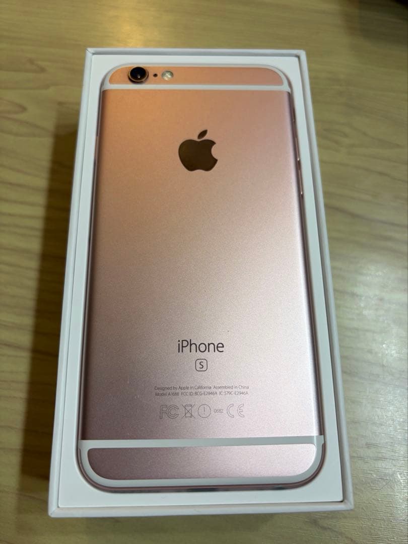 【美品】Apple iPhone6s 64G ローズゴールド 箱付き