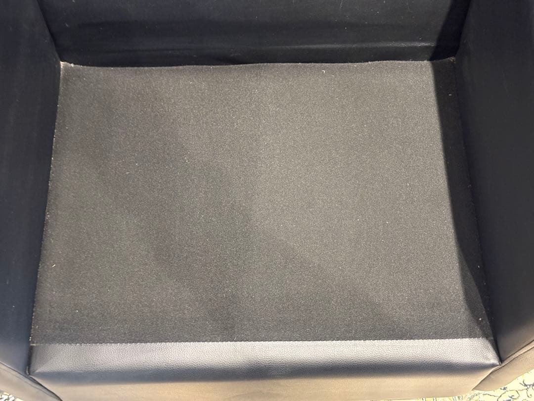 ①ブラック モダン 1人掛けソファ 1Pソファ 合皮レザー アンティーク SG