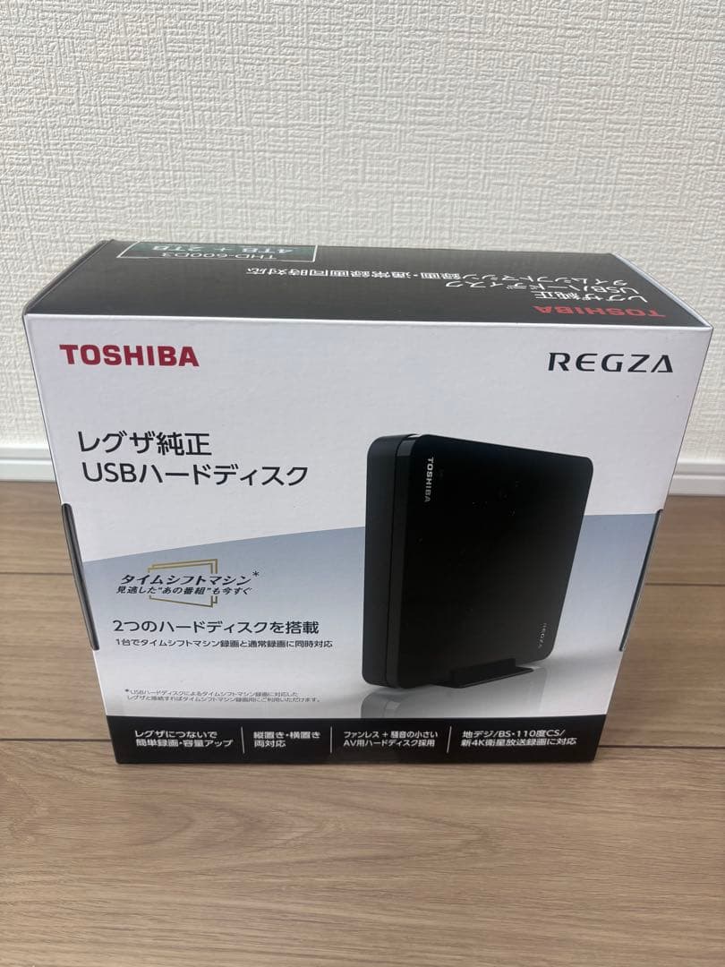 TOSHIBA REGZA 純正 USBハードディスク 型番：THD-600D3